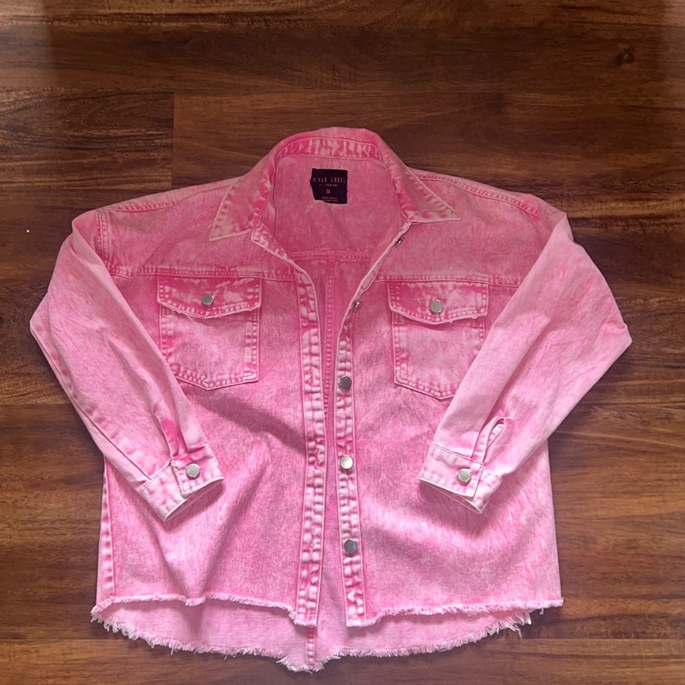 Pink Denim Overshirt